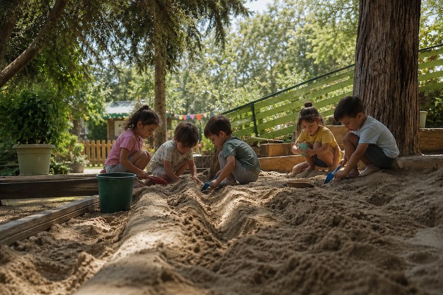 Özel Elif Çevik Anaokulu Doğal Kum ve Çamur Alanı
